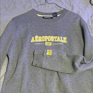 Aeropostale Gray Sweatshirt with Yellow Logo